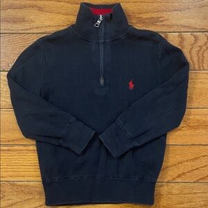 Polo by Ralph Lauren Boy’s Navy Half-Zip Sweater
